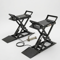 Hydraulic Car Lift Built for Professional Garage Work, 3000 lb Capacity, Drive-Up Ramp, Steel Construction
