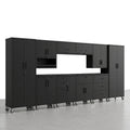 Garage Cabinet System Built for Ultimate Workshop Organization, Heavy Duty Steel, Modular Design, Tool Bench