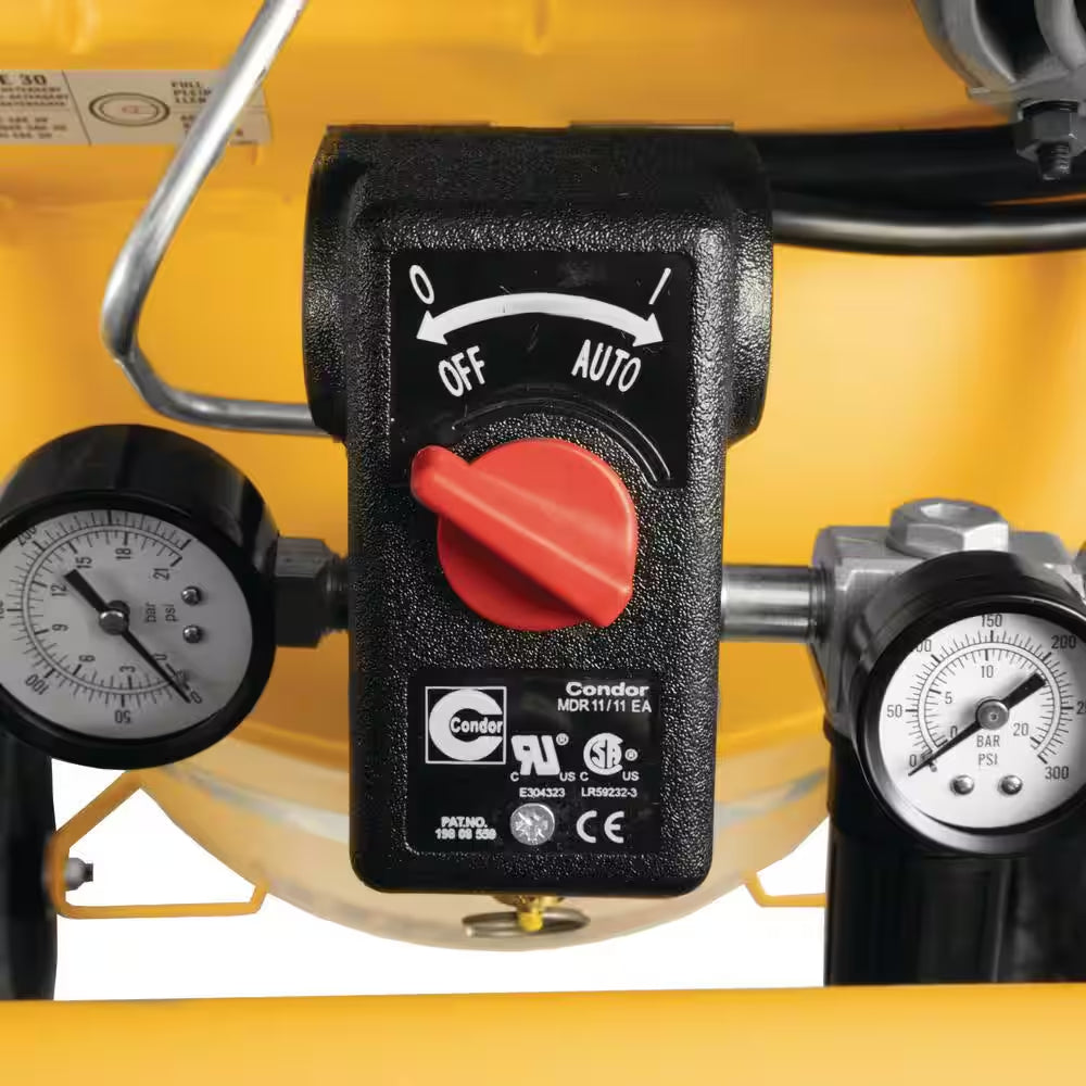 25 Gal. 200 PSI Oil Lubed Belt Drive Portable Vertical Electric Air Compressor