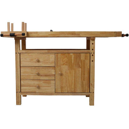 50 In. Wood Workbench Woodworking Bench with 3-Drawers