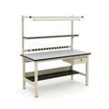 Adjustable Height Workbench Built for Professional Use, ESD Anti-Static Top, Heavy Duty Steel, Modular Design