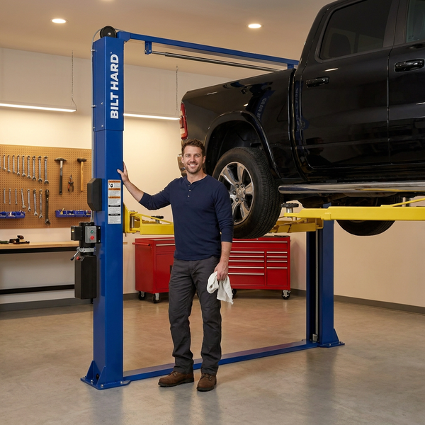 Professional Car Lift Engineered for Heavy-Duty Use, 12,000 Lbs Capacity, 220V Motor, Single-Point Lock