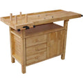 50 In. Wood Workbench Woodworking Bench with 3-Drawers